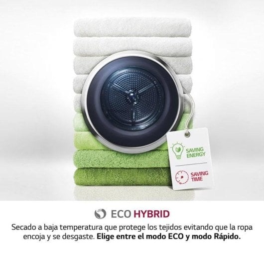 LG RH10V9AV2WR Secadora Bomba de Calor Carga Frontal 10Kg A Blanca