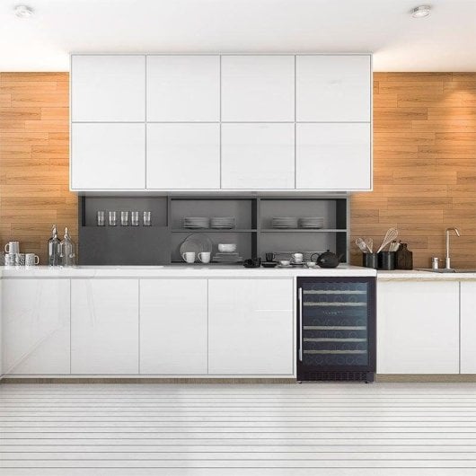 Cata VI 59082 BK Vinoteca Integrável No Frost 46 Garrafas Preto