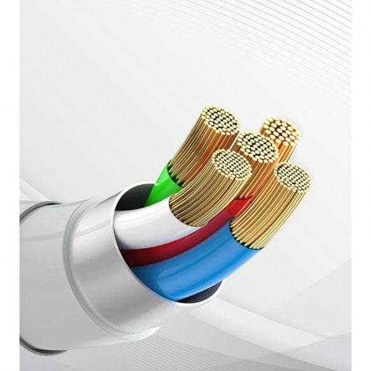 Realme Câble de Charge et de Synchronisation Original USB vers Micro-USB 2a 1m Blanc