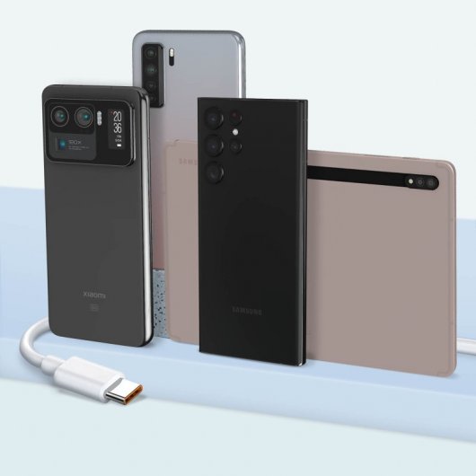 Xiaomi Cable USB a USB-C de Carga y Sincronización 6a de Intensidad 1m Blanco