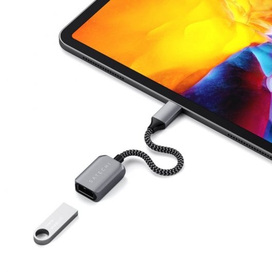 Adattatore Satechi da USB-C a USB 3.0 maschio/femmina Quick Transfer Grigio