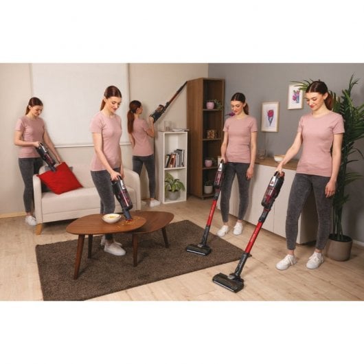 Hoover HF522STH 011 Akku-Stiel-/Handstaubsauger 22V 290W Grau/Rot