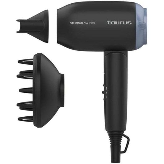 Taurus Studio Glow 1500 Reisefön 1400 W Schwarz Faltbar Bivoltage