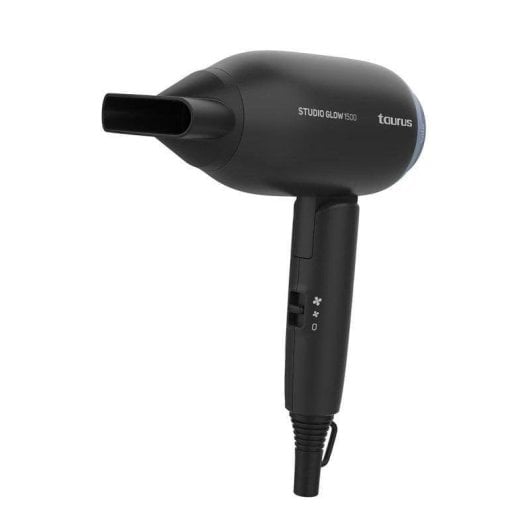 Secador de Cabelo de Viagem Dobrável Taurus Studio Glow 1500 1400W 3 Temperaturas 2 Velocidades Preto