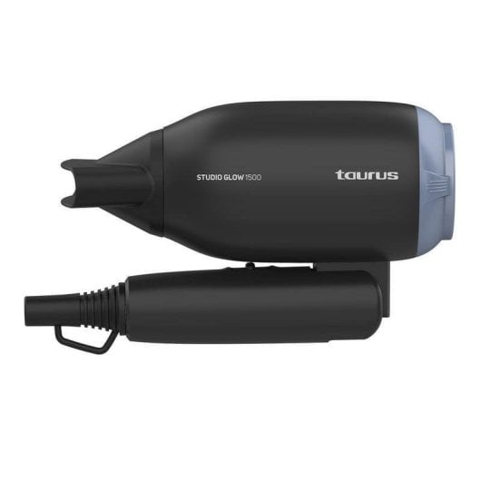 Secador de Cabelo de Viagem Dobrável Taurus Studio Glow 1500 1400W 3 Temperaturas 2 Velocidades Preto