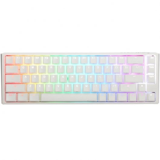 Tastiera meccanica Ducky ONE 3 Classic SF 65% bianco puro sostituibile a caldo MX-Rosso RGB PBT