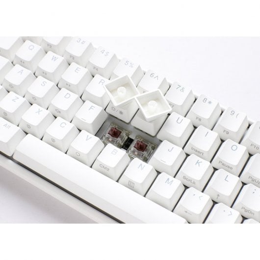 Ducky ONE 3 Classic Mini 60% Pure White Hot-swappable MX-Red RGB PBT Teclado Mecánico