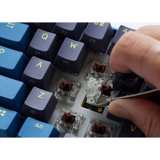 Ducky One 3 Daybreak Mini 60% Hot-Swappable MX-Red RGB PBT Teclado Mecânico