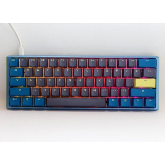 Ducky One 3 Daybreak Mini 60% Hot-Swappable MX-Red RGB PBT Teclado Mecânico