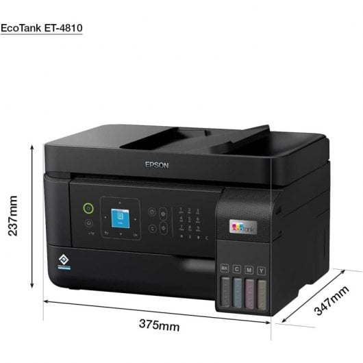 Epson EcoTank ET-4810 Multifunzione Wifi/Fax con serbatoio d'inchiostro ricaricabile