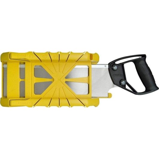 Sega Stanley 1-19-800 Ingletto con Serrucho e Sistema di Stoccaggio 350 mm