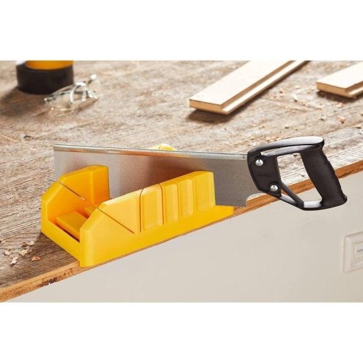 Sega Stanley 1-19-800 Ingletto con Serrucho e Sistema di Stoccaggio 350 mm