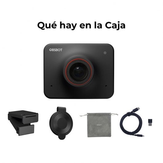 Obsbot Meet Cámara Web 4K 30FPS con IA Negra