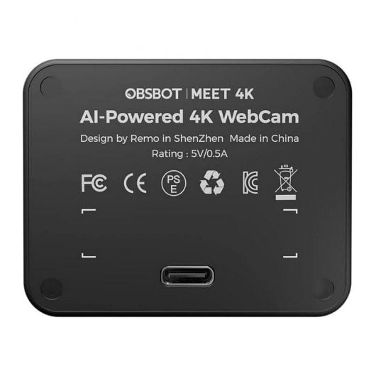 Obsbot Meet Cámara Web 4K 30FPS con IA Negra
