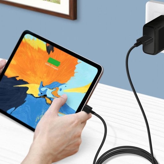 Samsung EP-DX310JB Cable USB-C a USB-C 60W Carga y Sincronización 1.8m Negro