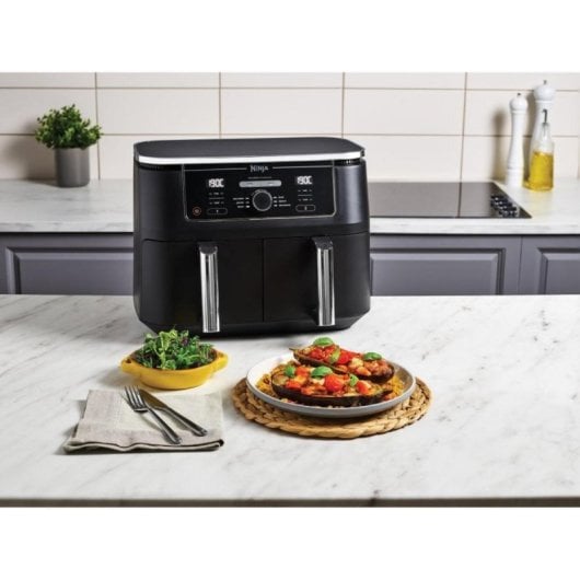 Friggitrice ad aria Ninja AF400EU 9.5L 2470W doppio scomparto pannello digitale