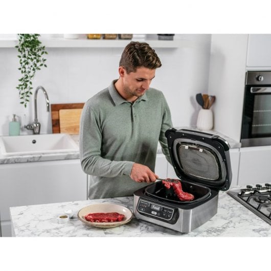 Ninja Foodi Parrilla de Interior + Freidora de Aire 5 en 1 5.7L