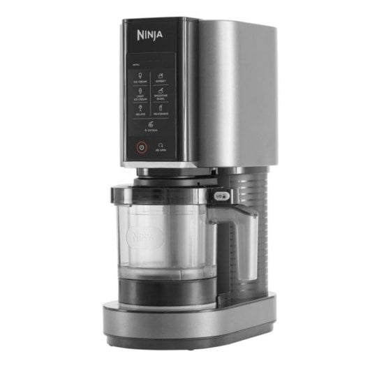 Heladeira Ninja NC300EU 800W 1,4L 3 Taças Preto Prata Preparação de Gelado Vegano e Sorvete