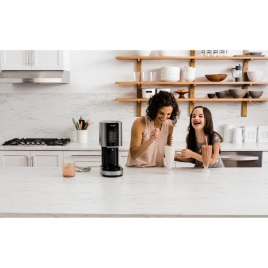 Heladeira Ninja NC300EU 800W 1,4L 3 Taças Preto Prata Preparação de Gelado Vegano e Sorvete