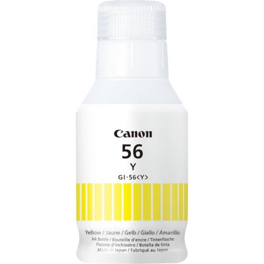 Botella de Tinta Original para Canon GI-56Y Amarilla
