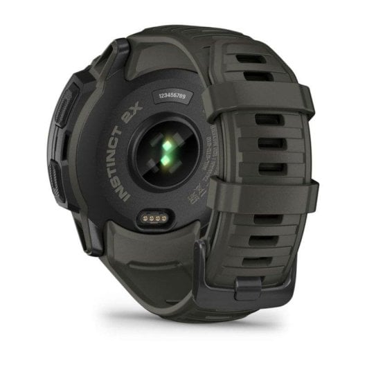 Garmin Instinct 2X Solar Bluetooth GPS NFC 50mm MIP Vert Taille Unique Résistant 10ATM SpO2 Pulsomètre Suivi Sommeil