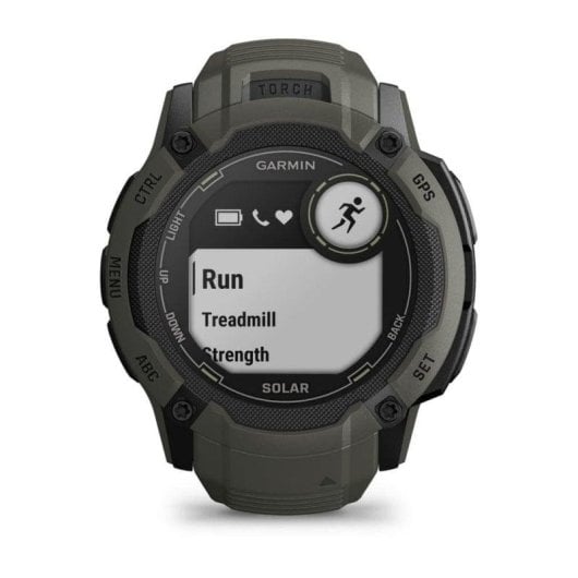 Garmin Instinct 2X Solar Bluetooth GPS NFC 50mm MIP Vert Taille Unique Résistant 10ATM SpO2 Pulsomètre Suivi Sommeil