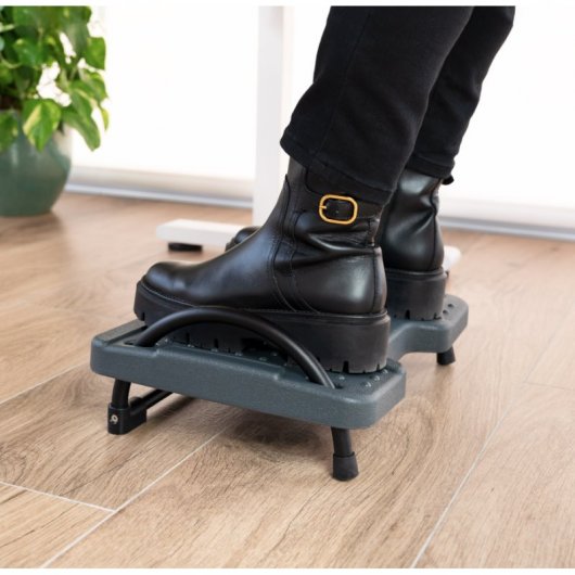 TooQ TQFR0601-G Apoio para Pés Inclinação Ajustável Cinzento