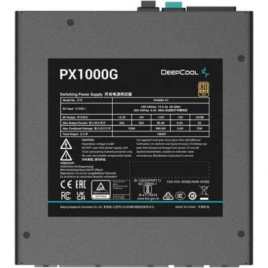 DeepCool PX1000G Fonte de Alimentação 1000W 80 Plus Gold Modular