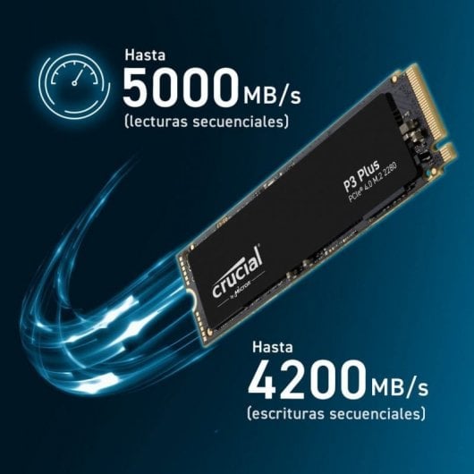 SSD Crucial P3 Plus da 2 TB M.2 3D NAND NVMe PCIe 4.0