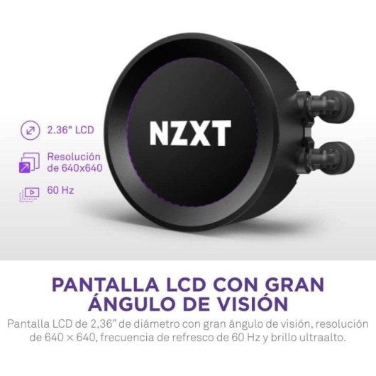 Refrigeration Liquide NZXT Kraken Elite 240 2 Ventilateurs Écran LCD