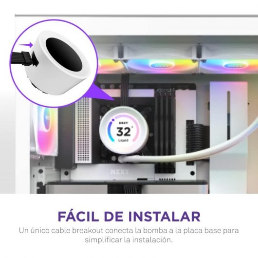NZXT Kraken Elite 360 RGB Kit de Refrigeração Líquida Branco
