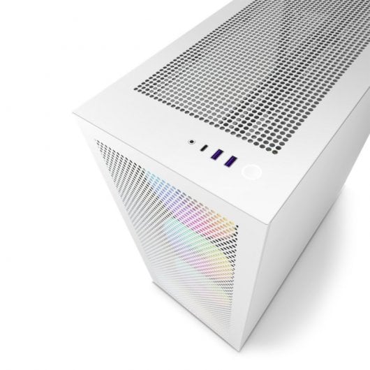 NZXT H7 Flow RGB Midi Tower in vetro temperato USB-C bianco