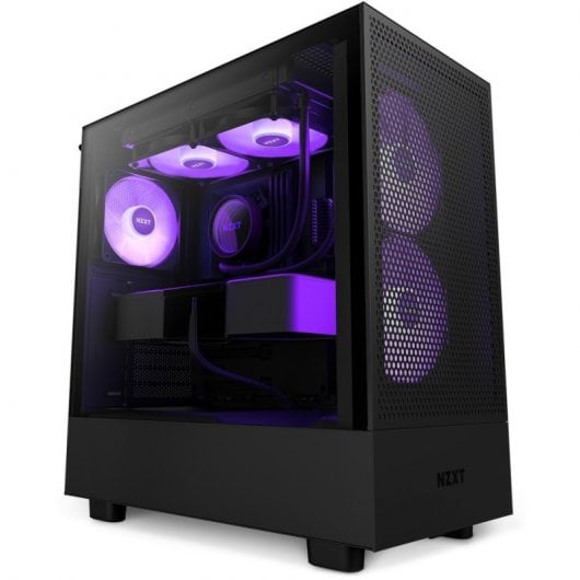 NZXT H5 Flow RGB Tour Midi Verre Trempé USB-C Noir