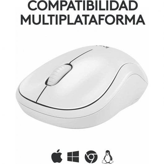Logitech M240 Silent Ratón Bluetooth Blanco