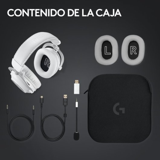 Casque de jeu Bluetooth sans fil Logitech G PRO X 2 LIGHTSPEED Blanc