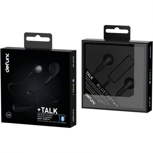Defunc Plus Talk Auriculares Bluetooth Negros
