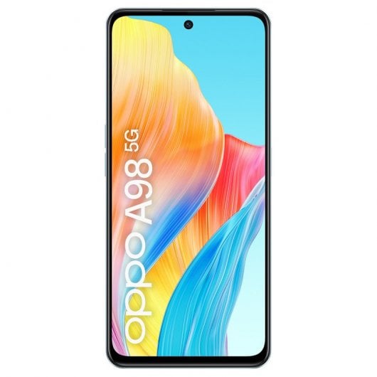 OPPO A98 5G Smartphone, AI Tripla fotocamera 64+2+2MP, Selfie 32MP, Display 6.72” 120HZ LDC FHD+, 5000mAh, RAM 8(Esp 4GB/6GB/8GB)+ROM 256GB (esp1TB), IPX4, Supporto Auto [Versione Italia], Dreamy Blue