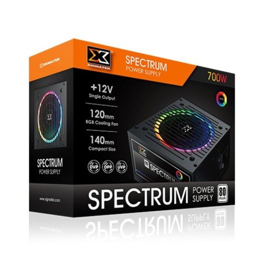 Fuente de Alimentación Xigmatek SPECTRUM 700W 80 Plus White RGB