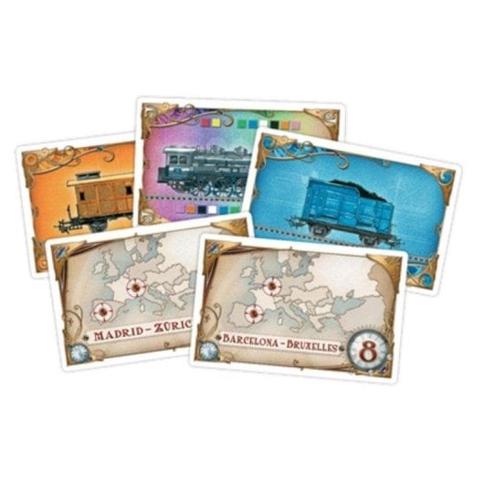 Jogo de tabuleiro Asmodee Aventureros al Tren Europa para 2-5 jogadores com IA de voz