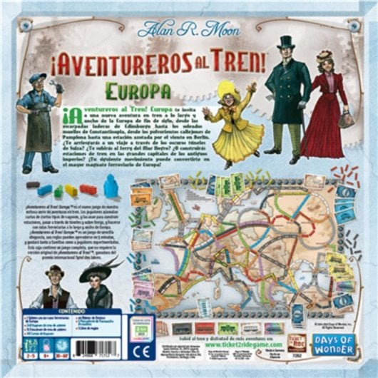 Gioco da tavolo Asmodee Aventurieri sul Treno Europa Multicolore 2-5 giocatori 8+