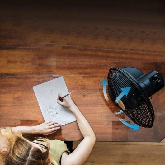 Ventilatore Cecotec EnergySilence 600 WoodDesk 40W Legno Oscillante 3 Velocità
