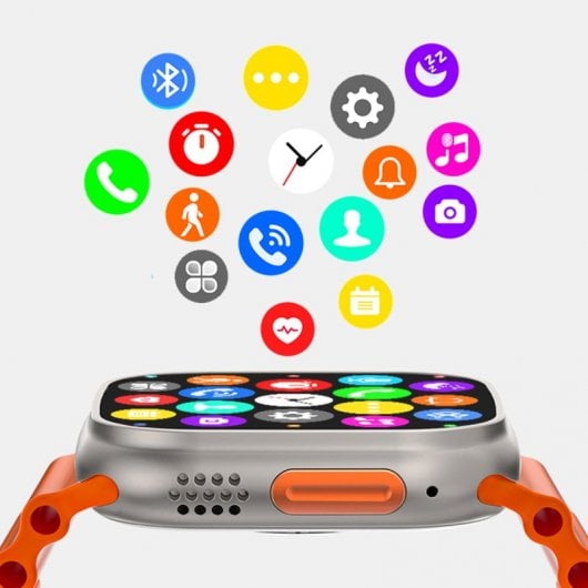 Klack S8 ULTRA PLUS Smartwatch Laranja + Klack Pro 6S Auriculares Bluetooth