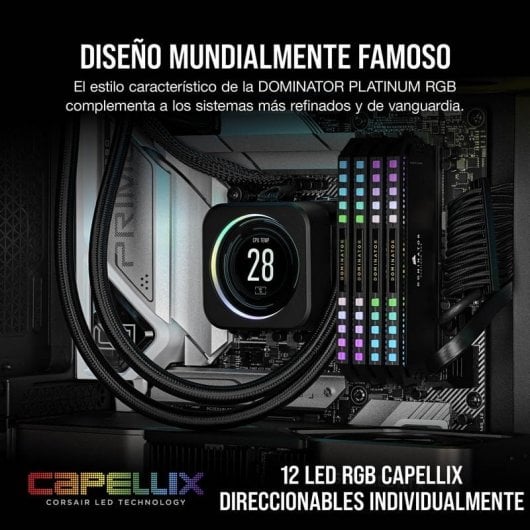Corsair Dominator Platinum RGB DDR5 6000MHz PC5-48000 64GB 2x32GB CL30 Pretas