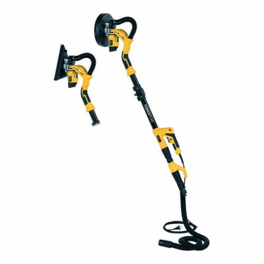 Powerplus POWX0477 Lijadora para Paneles de Yeso 2-en-1 Telescópico 710W con 12 accesorios