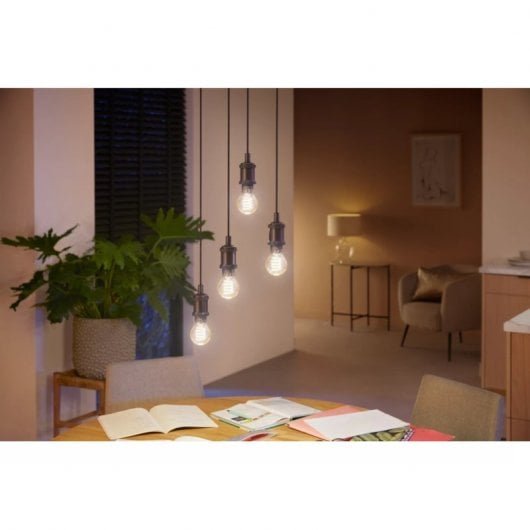 Lampadina a filamento Philips Hue Smart A60 E27 7W Bianca dimmerabile