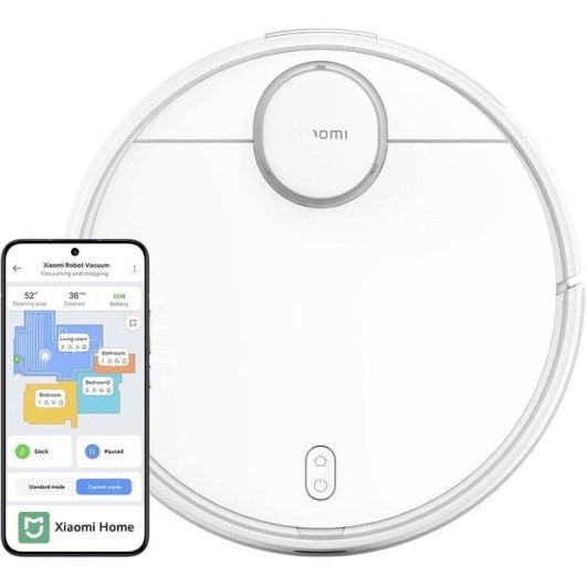 Aspirador Robô com Mopa Xiaomi Robot Vacuum S12 Navegação LDS 4.000 Pa Controlo por Voz