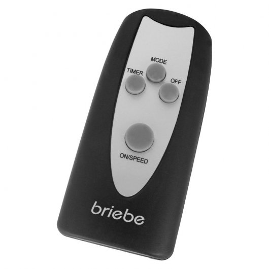 Briebe FN122397 Oszillierender Standventilator, 45 W, 40 cm, 3 Geschwindigkeiten, Schwarz