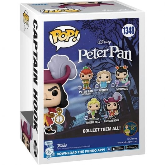 Funko Pop Disney 70 Aniversario Peter Pan Capitán Garfio