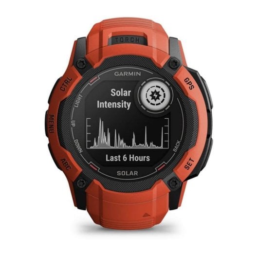 Garmin Instinct 2X Solar Bluetooth GPS NFC 50mm Rot Wasserdicht 10 ATM SpO2
