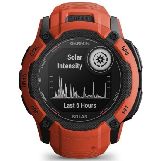 Garmin Instinct 2X Solar Bluetooth GPS NFC 50mm Rot Wasserdicht 10 ATM SpO2